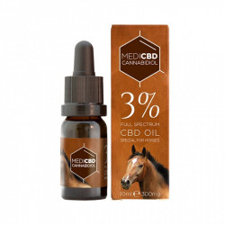 Huile CBD 3% spéciale cheval spectre large 10ml - MEDICBD®
