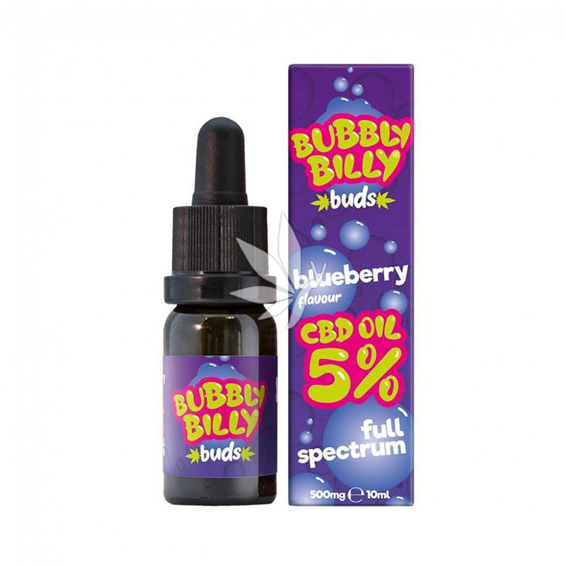 Huile de CBD 5%  Blueberry 10ml - Full Spectrum - Bubbly Billy