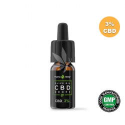 Huile MCT 3% CBD spectre large à l'huile d'olive 10ml - PharmaHemp®