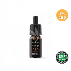Huile MCT 5% CBD spectre large à l'huile d'olive et curcuma 10ml - PharmaHemp®